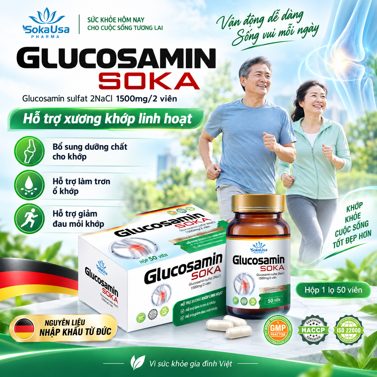 GLUCOSAMIN SOKA (Hỗ Trợ Xương Khớp)