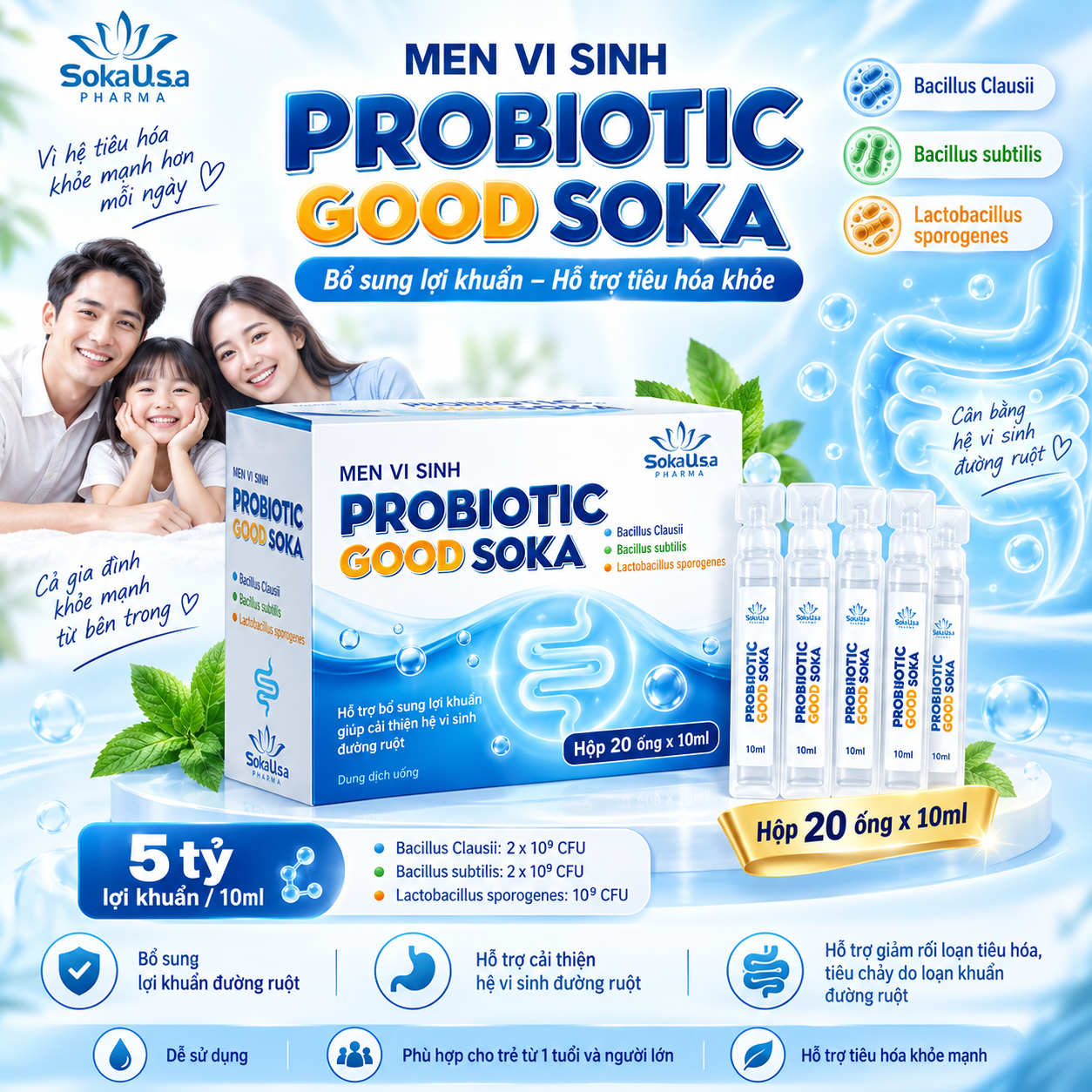 PROBIOTIC GOOD SOKA (Men Vi Sinh)